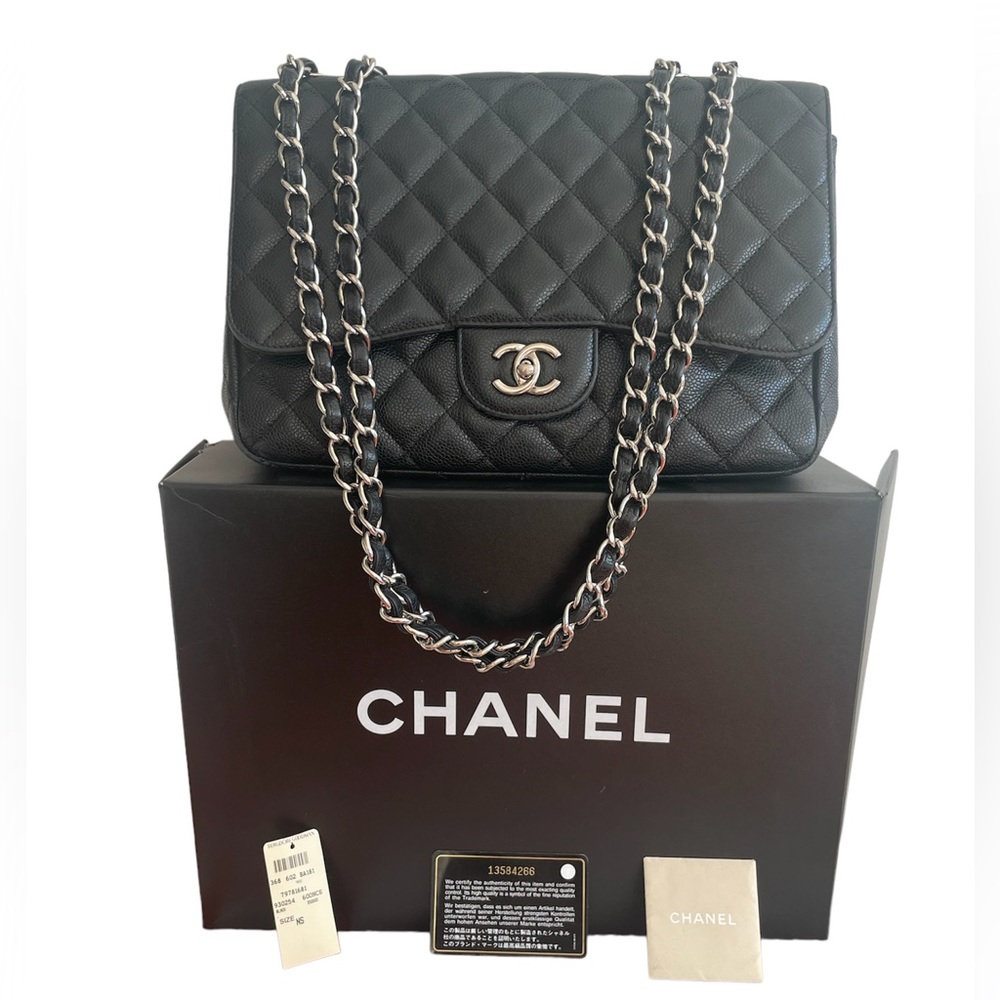 Chanel Caviar Single Flap Jumbo